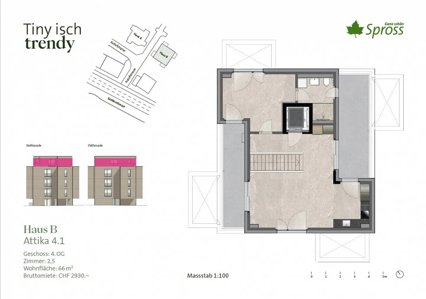 Appartamento attico di 2,5 stanze - Foto 9 di 9