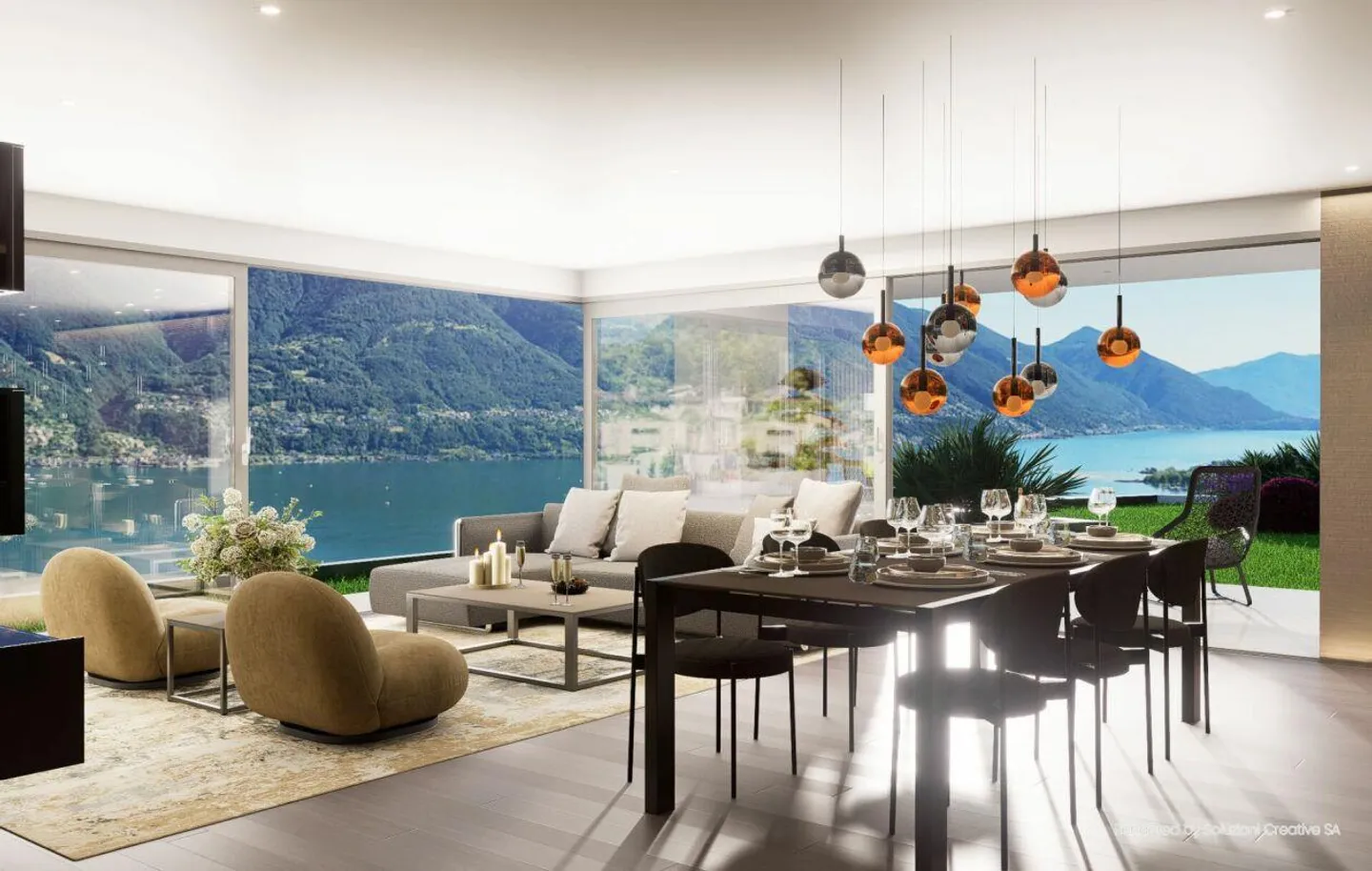 Lussuoso 4.5 locali: modernità ed eccellenza con vista lago - Foto 1 di 18