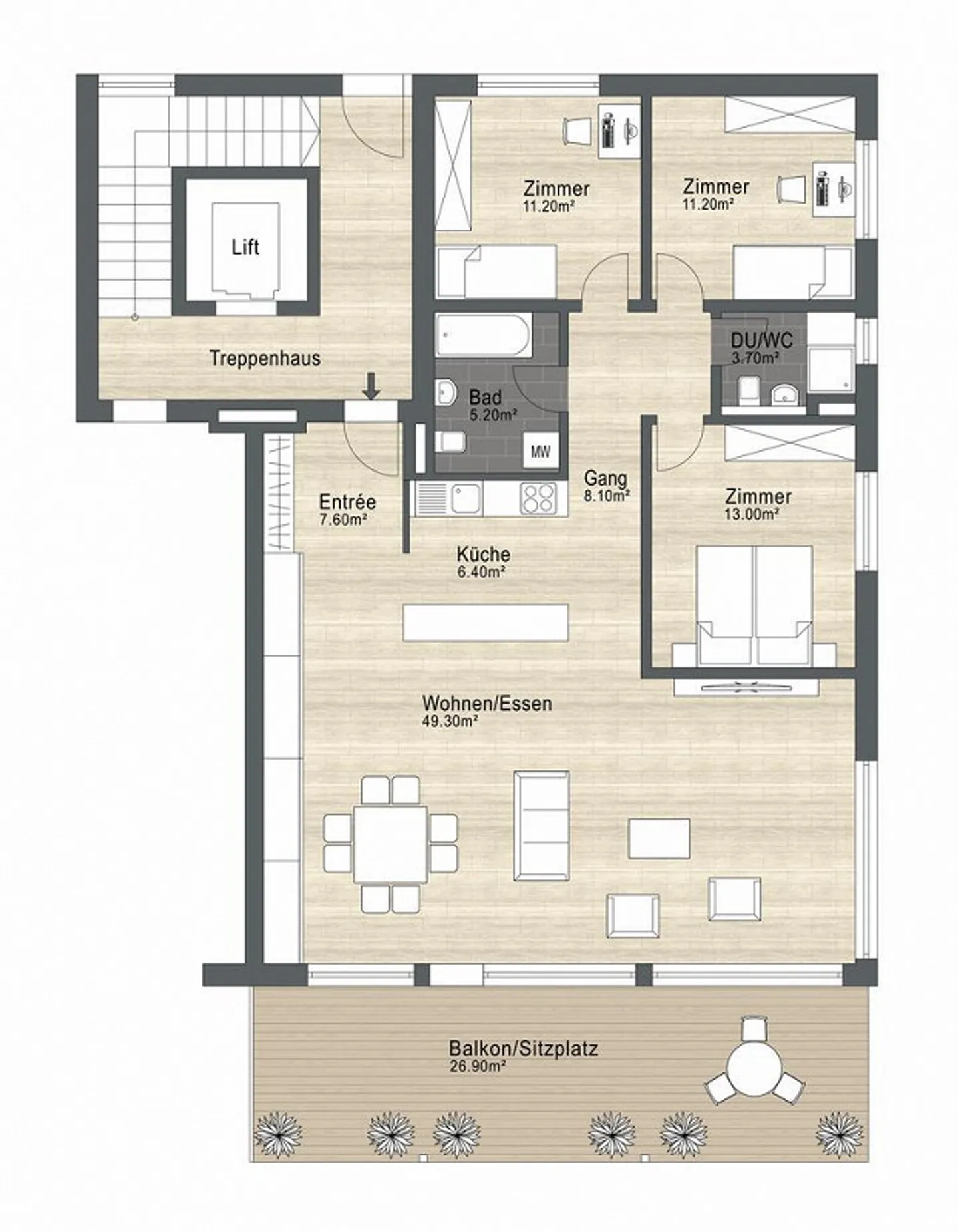 Appartement lumineux et confortable dans un quartier familial - Photo 9 sur 9