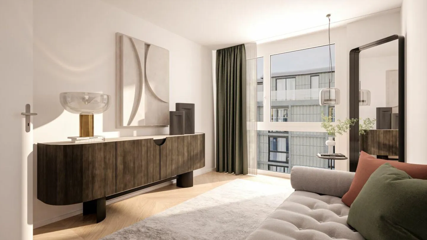 Nouveau projet de construction Arrivée : Magnifique appartement de jardin 3 1/2 pièces avec vue sur le lac - Photo 7 sur 13