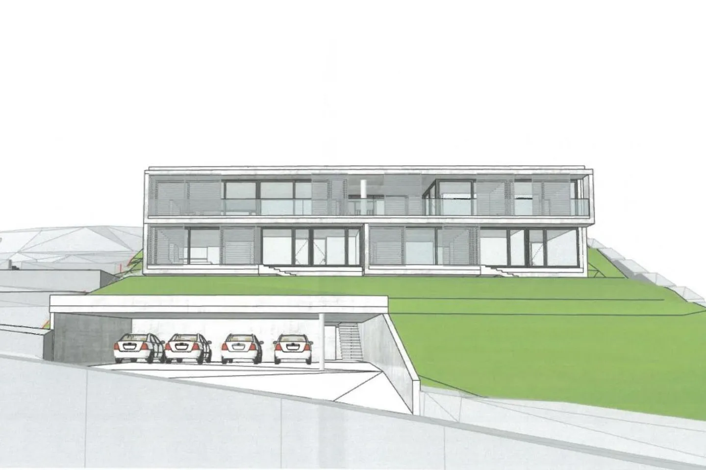 Grundstück mit bewilligtem Bauprojekt - Foto 6 von 7
