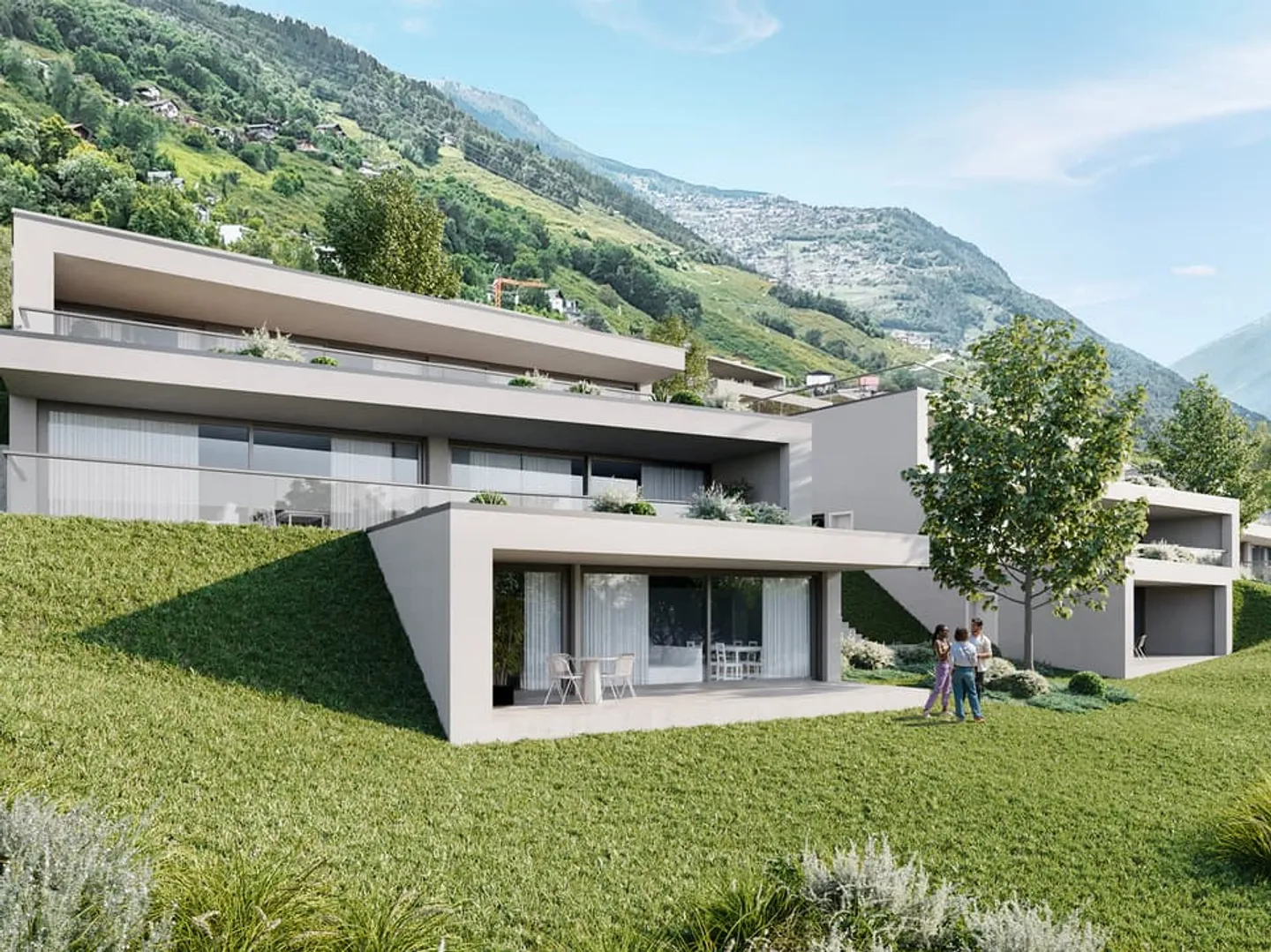 3.5-Zimmer-Attikawohnung zum Verkauf in Salins (Los D12) - Foto 2 von 12