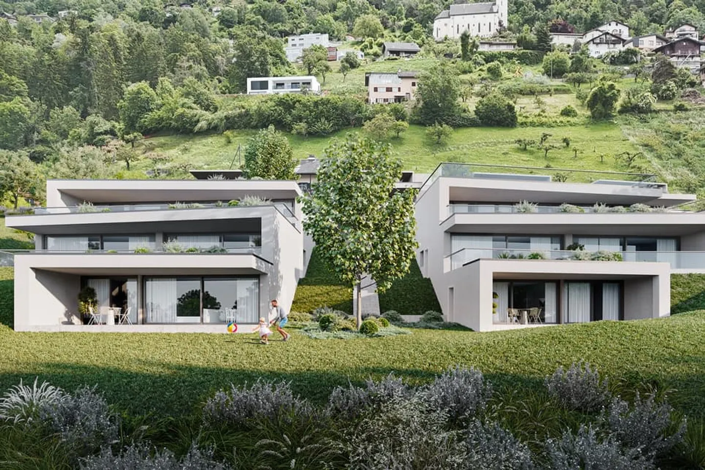 3.5-Zimmer-Attikawohnung zum Verkauf in Salins (Los D12) - Foto 3 von 12