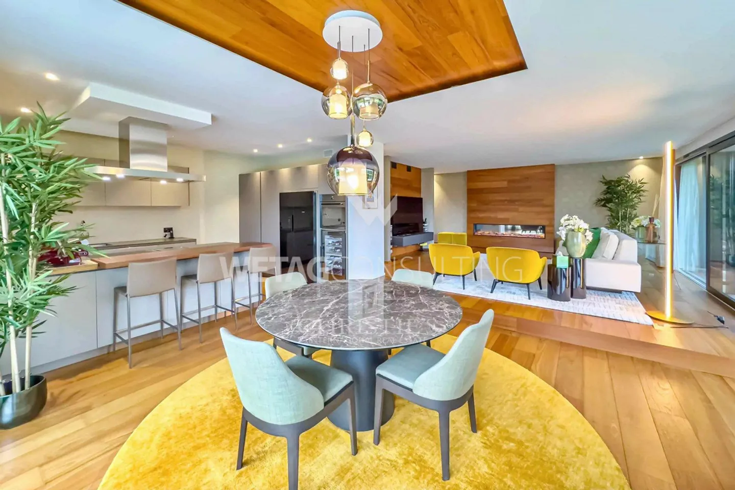Moderne Design-Villa mit Pool zu verkaufen in Lugano-Sessa, eingebettet im Grünen - Foto 4 von 10