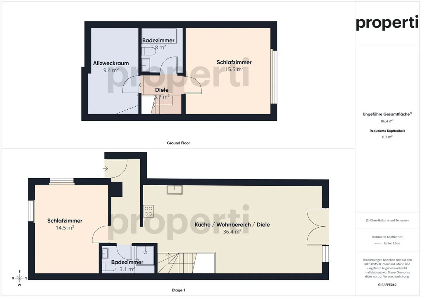 Charmante Maisonette in Winterthur - Foto 13 von 14