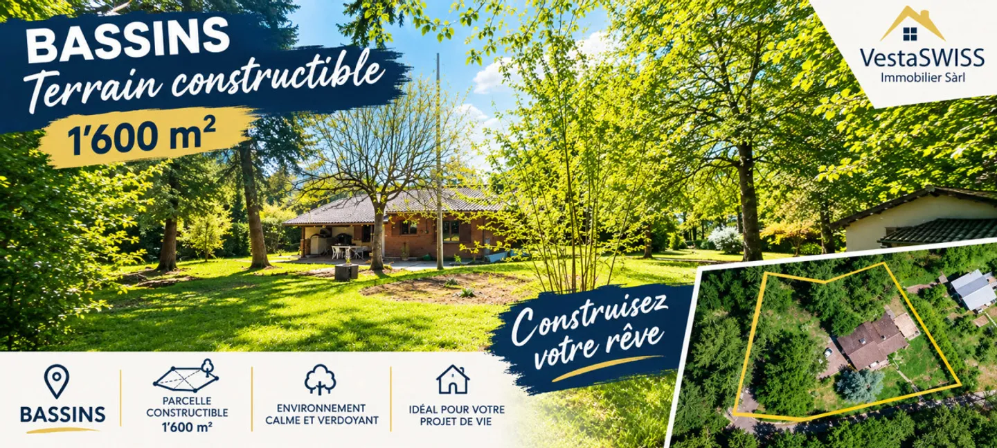 Construisez votre rêve à Bassins - Photo 1 sur 1