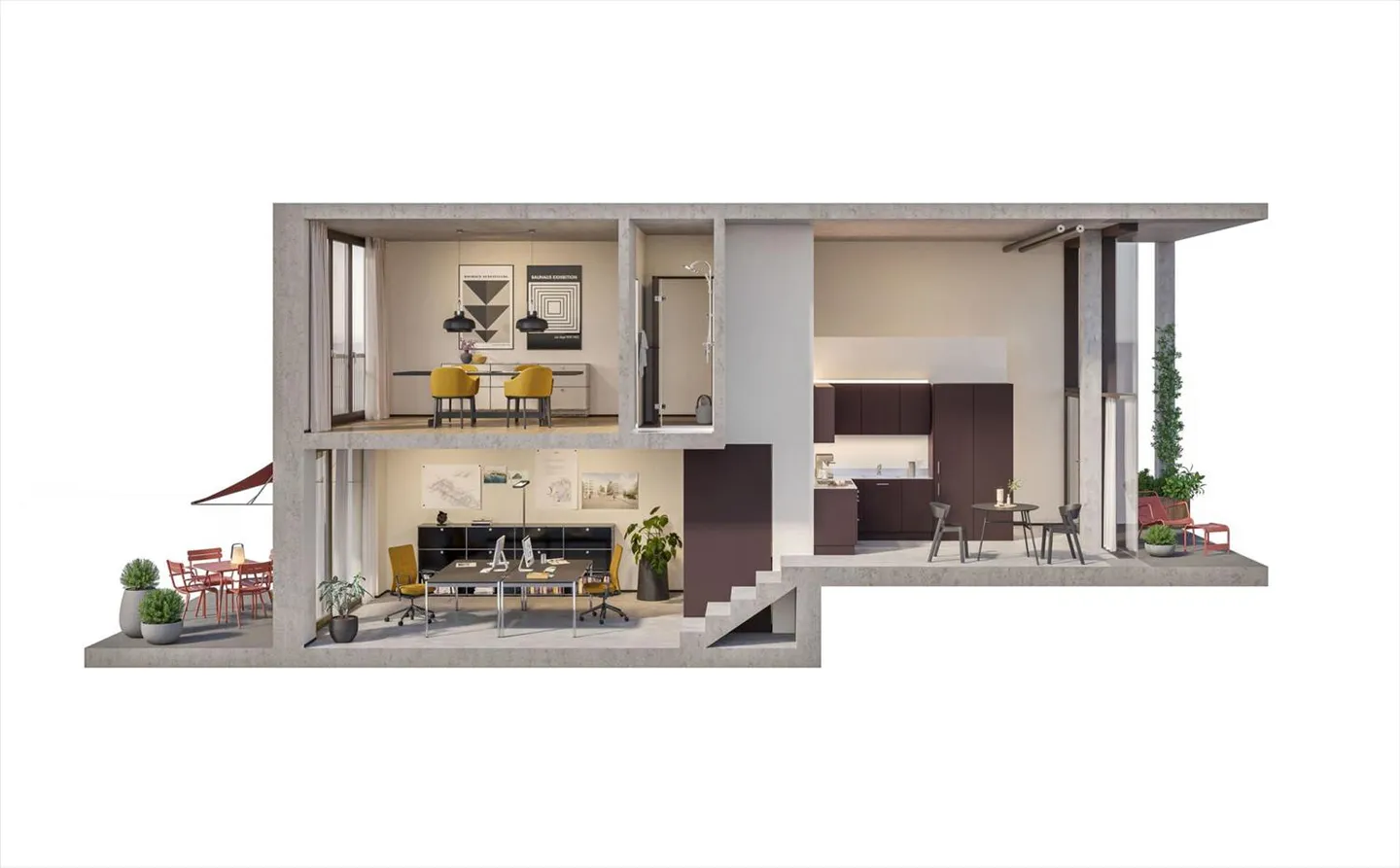 Loft 2.5 pièces - Foto 3 von 6