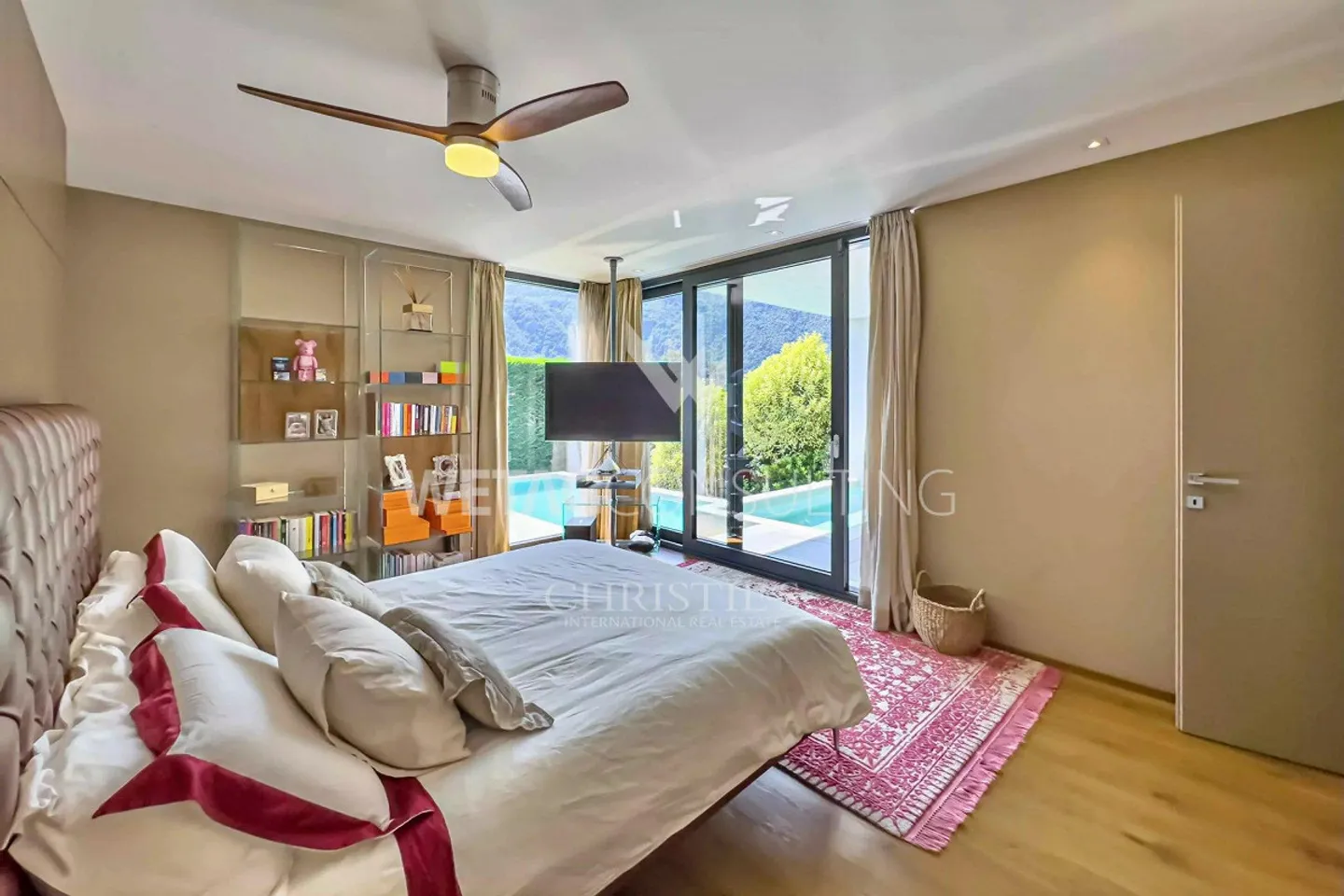 Lugano-Morcote: Villa moderna con piscina, vista lago e area SPA in vendita - Foto 7 di 13