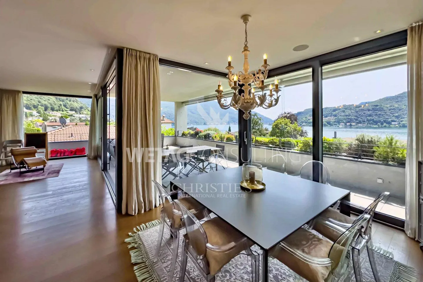 Lugano-Morcote: Villa moderna con piscina, vista lago e area SPA in vendita - Foto 3 di 13