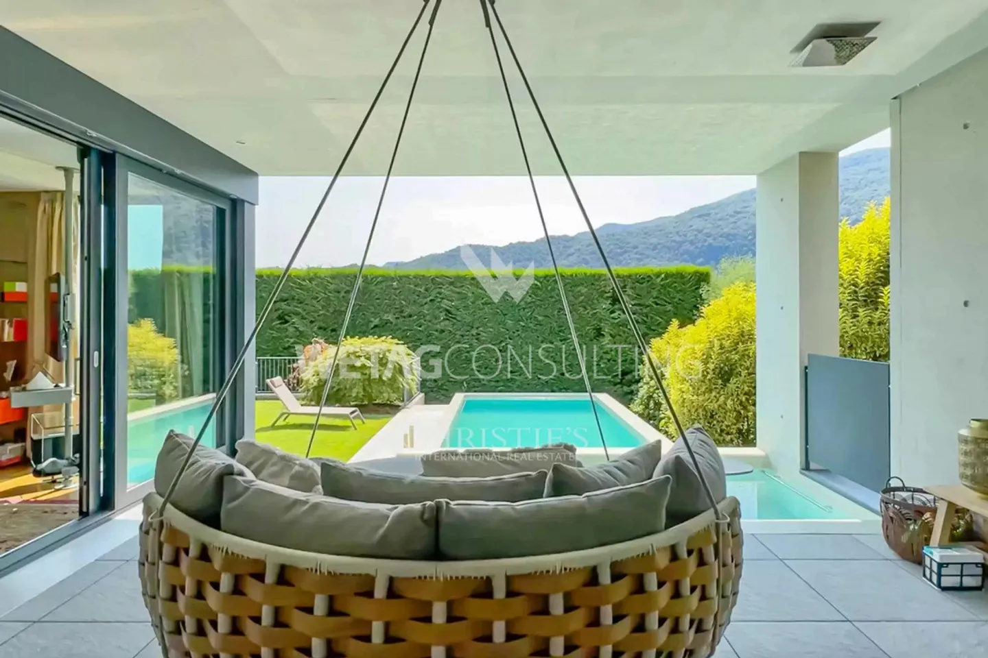 Lugano-Morcote: Villa moderna con piscina, vista lago e area SPA in vendita - Foto 6 di 13