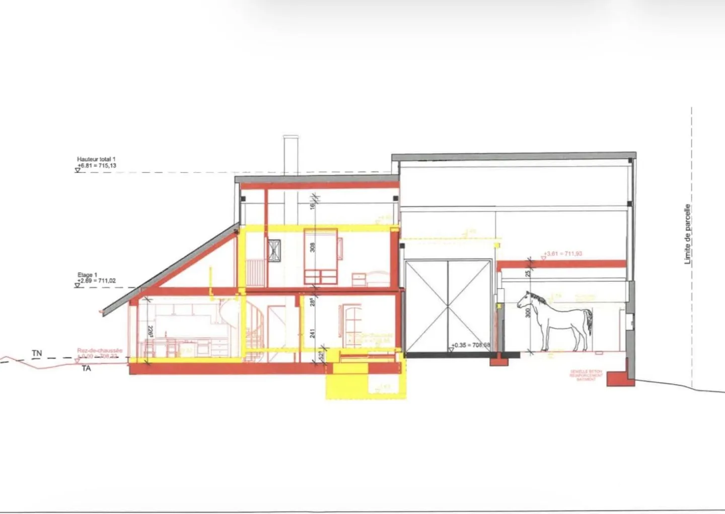 Fattoria da ristrutturare, con abitazione e parte equestre La Brillaz - Foto 2 di 3