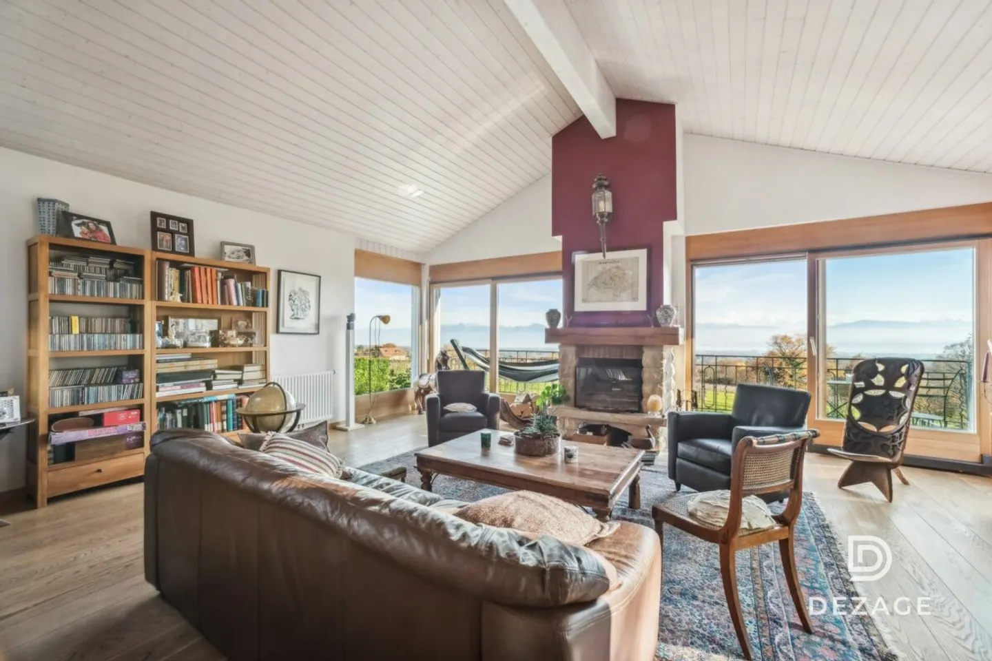 View of the lake and the peaks - a true paradise of tranquility in Givrins! - Photo 2 of 15