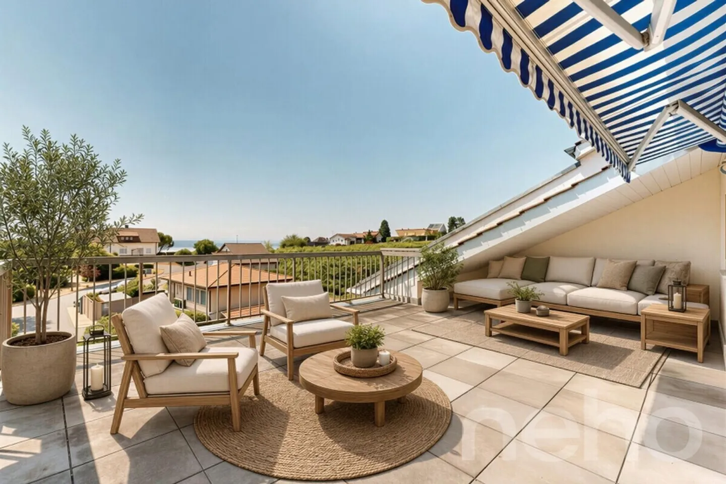 Penthouse de 4,5 pièces avec 123m² et terrasse de 37m² avec vue panoramique - Photo 10 sur 12