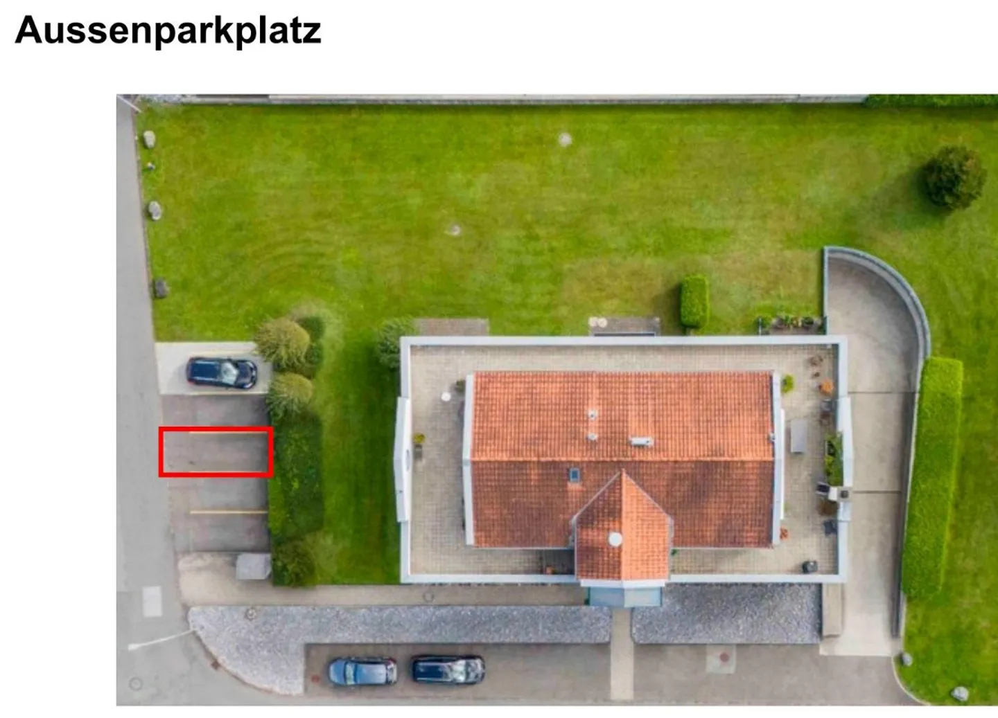 Aussenparkplatz am Bahnweg 1 in Trübbach zu vermieten - Foto 2 von 3
