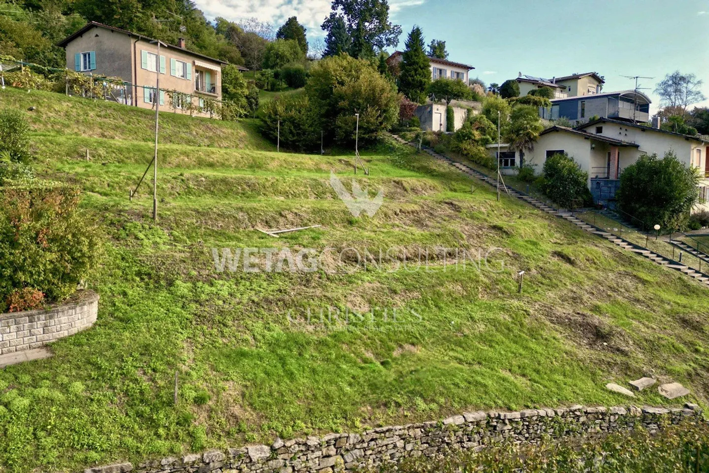 Lugano-Neggio : Terrain à bâtir de 1'137 m² avec vue sur le lac de Lugano à vendre - Photo 4 sur 12