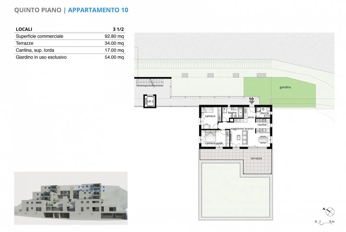 NUOVO: Appartamento 3,5 locali con giardino nella Residenza 2021 a Mendrisio - Foto 5 di 5