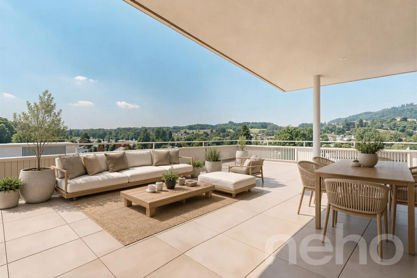 Attico con terrazza da sogno e vista libera - Foto 1 di 12