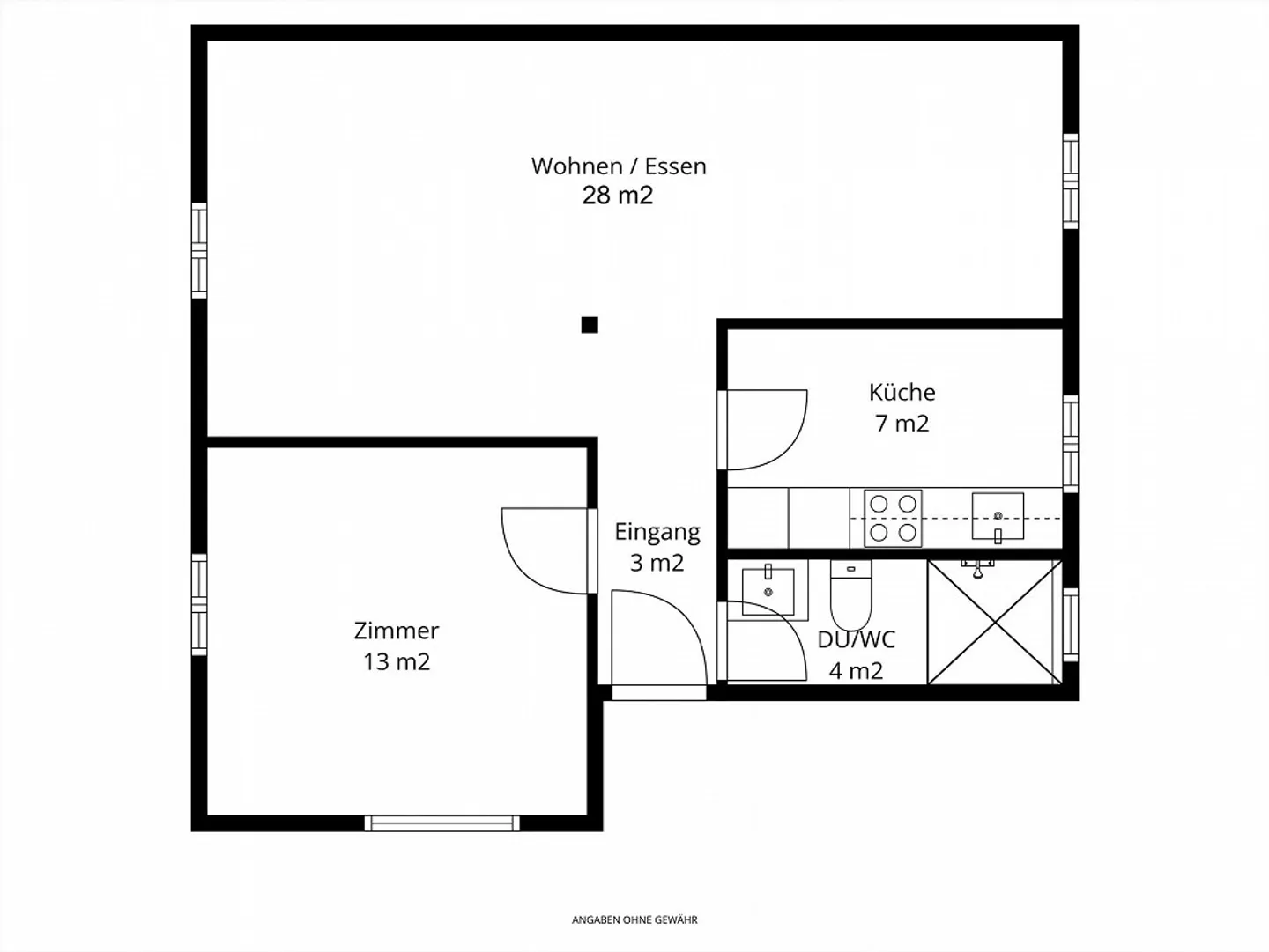 Charmante, nouvellement rénové appartement 2.5 pièces - Photo 11 sur 11