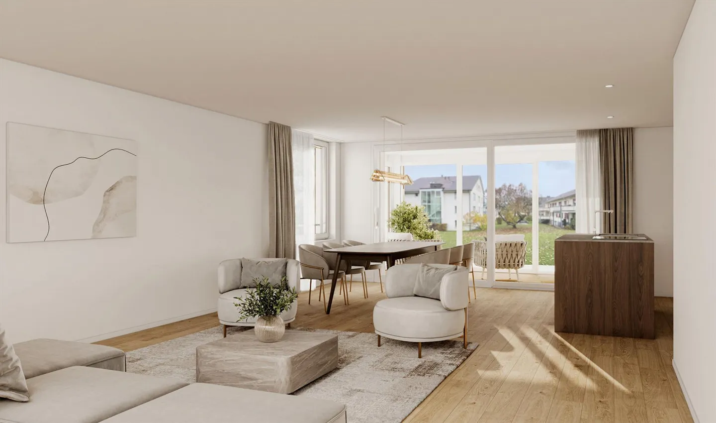 Hochwertige Neubau-Gartenwohnung mit 212m² Gartenanteil - Foto 1 von 7