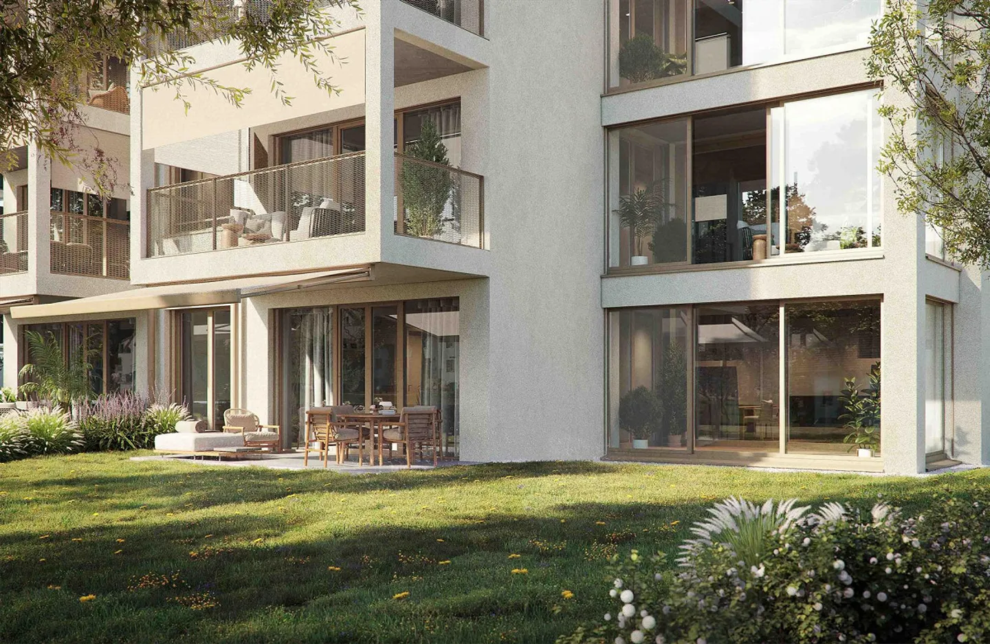 Hochwertige Neubau-Gartenwohnung mit 212m² Gartenanteil - Foto 3 von 7