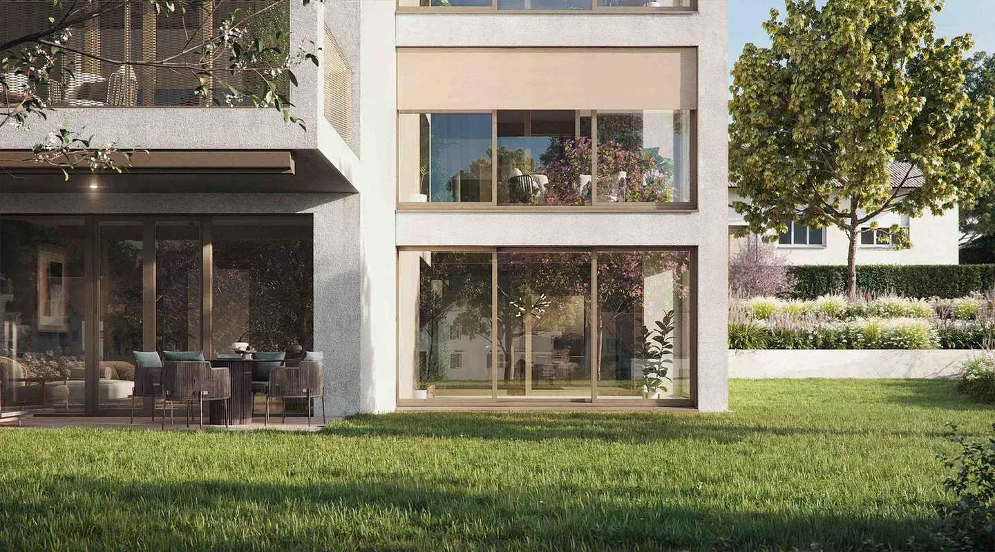 Hochwertige Neubau-Gartenwohnung mit 212m² Gartenanteil - Foto 4 von 7