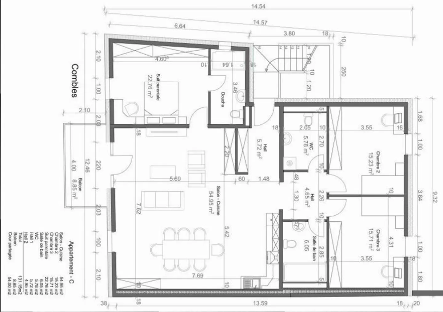 Magnifique appartement en penthouse de 4,5 pièces - LOT C - Photo 5 sur 10