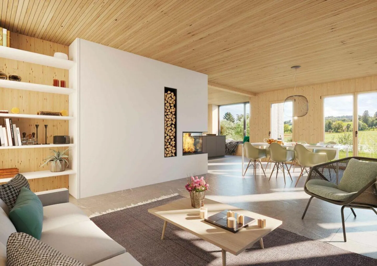 Exklusive Holzfamilienhaus - Foto 3 von 10