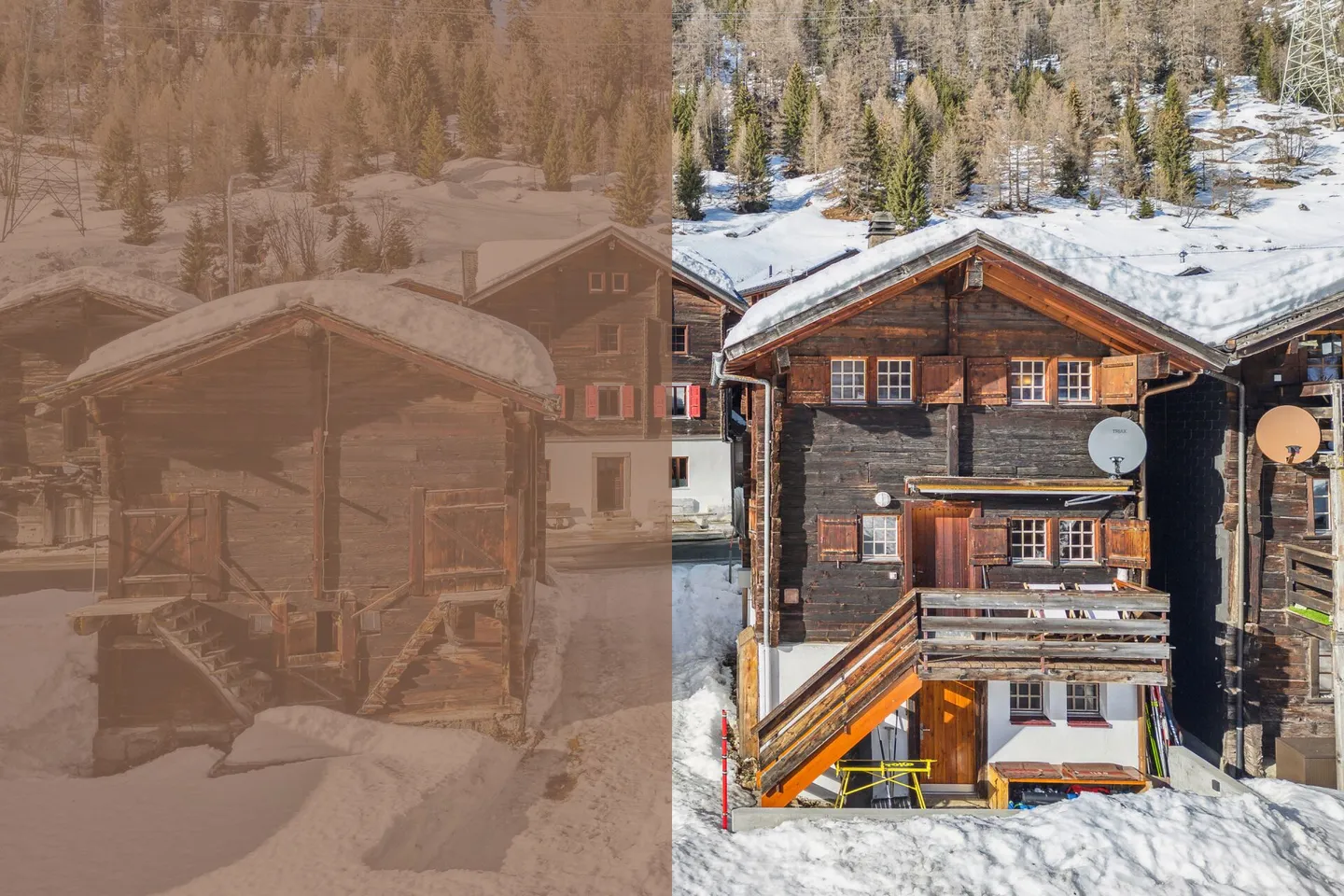 Authentic Walliser Spycher from 1919 with 3.5 rooms and separate apartment - Photo 1 of 17