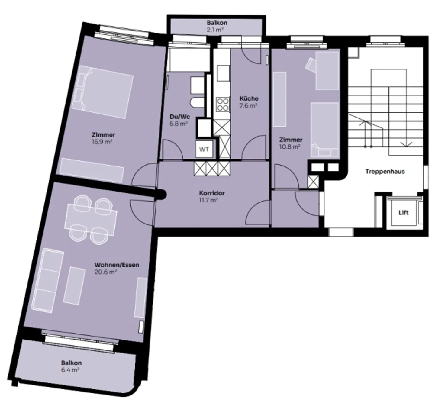 Appartamento 3.5 stanze - Foto 7 di 8