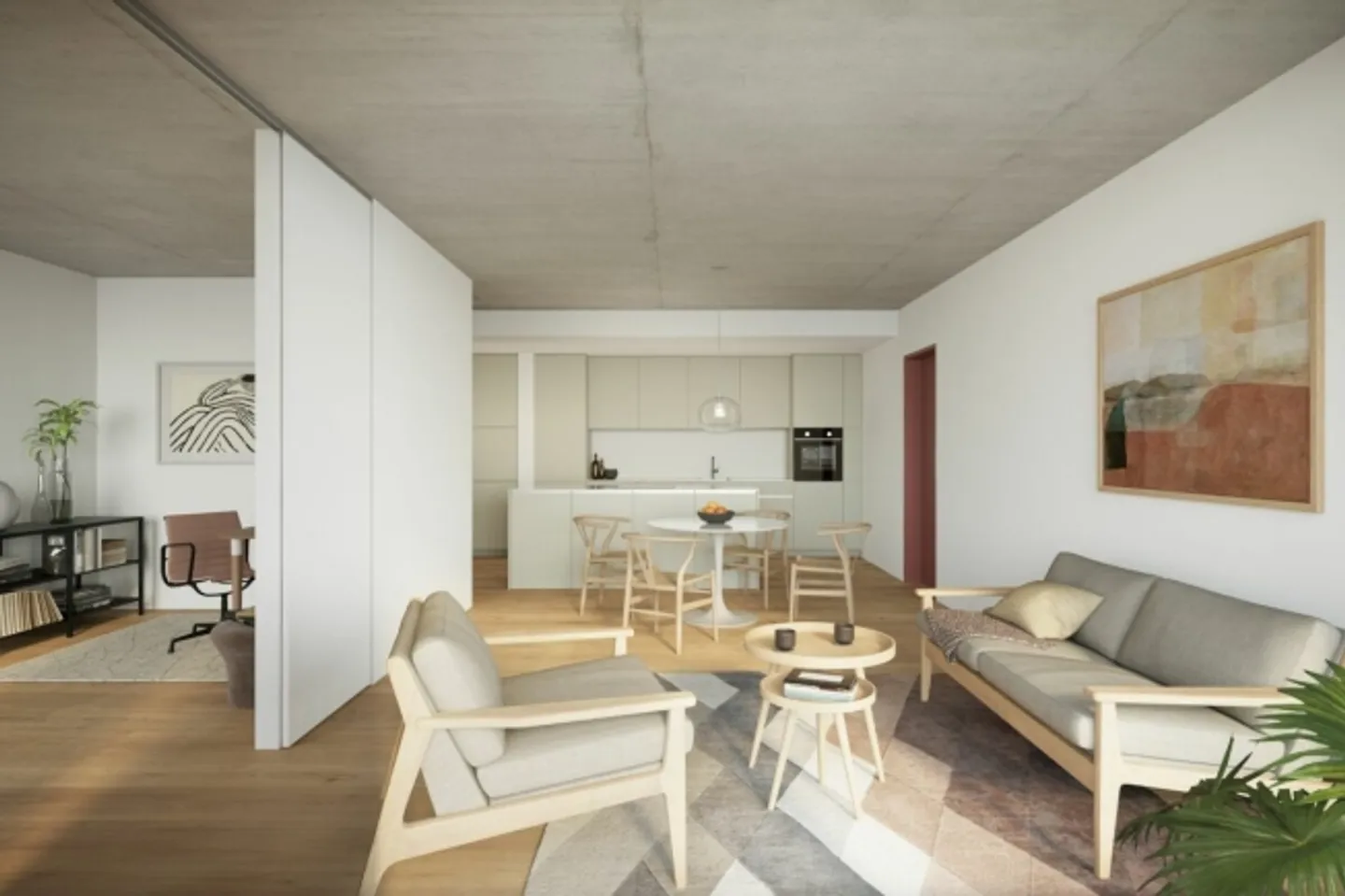 Moderne 3.5 Zimmerwohnung mit traumhafter Aussicht auf das Bergpanorama - Foto 2 von 11