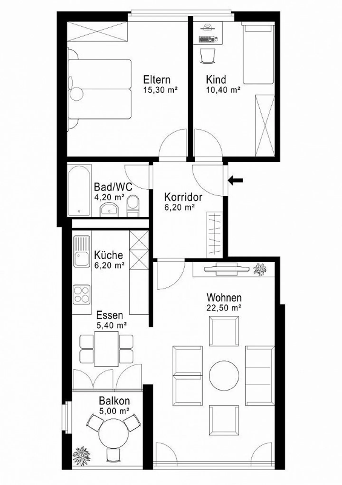 Rent without deposit - Quiet residential area near the lake with roof terrace - Photo 7 of 7