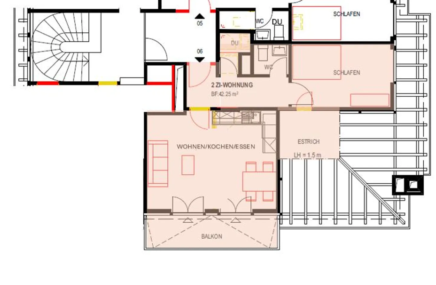 Charmante 2.5 Zimmerwohnung - Foto 4 von 4