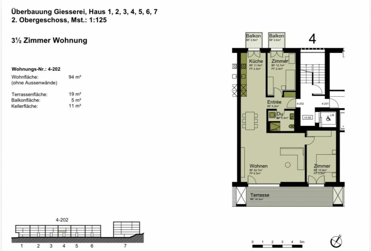 First rental! 3.5-room apartment with terrace directly on the water including parking space - Photo 13 of 14