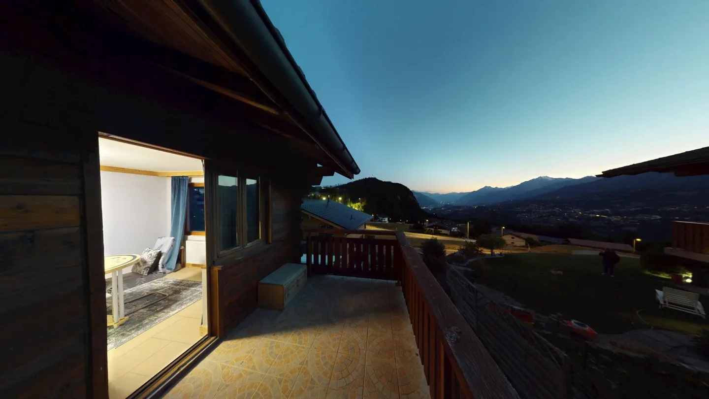 Wunderschönes Chalet mit 5,5 Zimmern und Panoramablick in einer Zweitwohnung - Foto 34 von 38