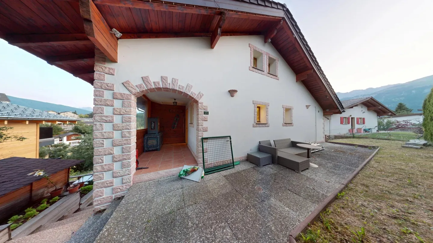 Wunderschönes Chalet mit 5,5 Zimmern und Panoramablick in einer Zweitwohnung - Foto 37 von 38
