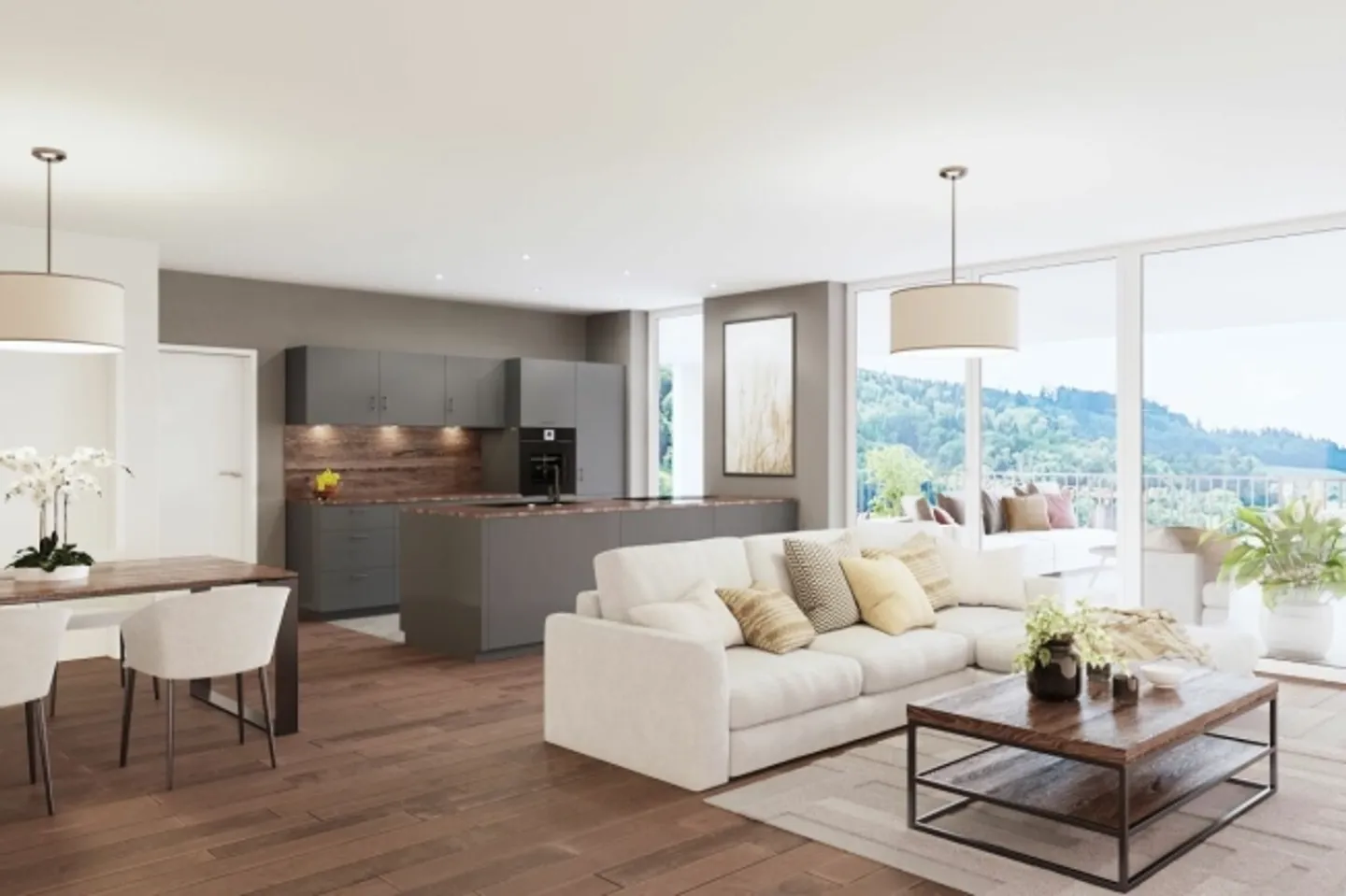 Modernes Apartment mit Terrasse - Foto 6 von 11