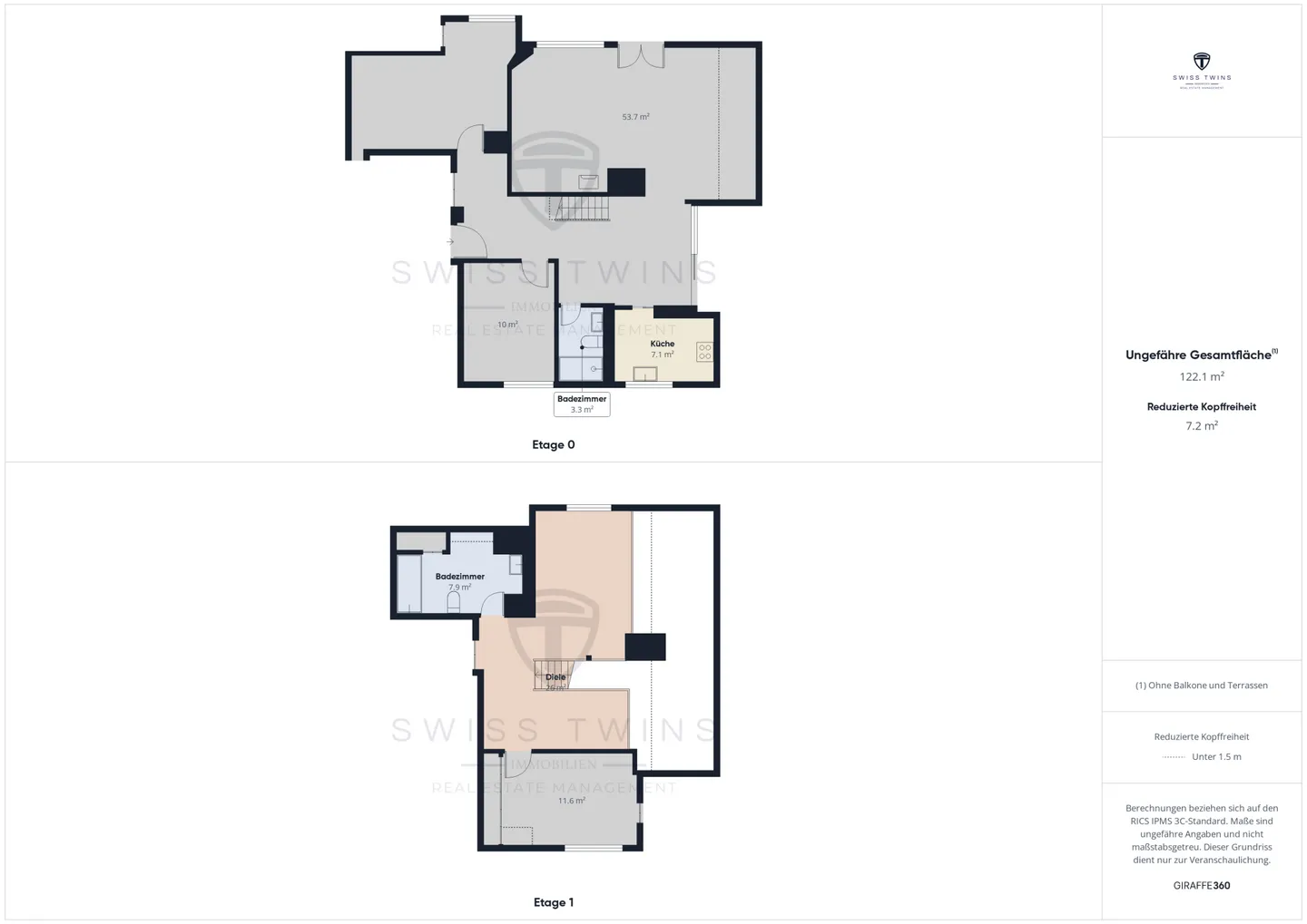 Appartement penthouse exclusif au cœur de Horw avec vue sur le Pilatus - Photo 17 sur 17