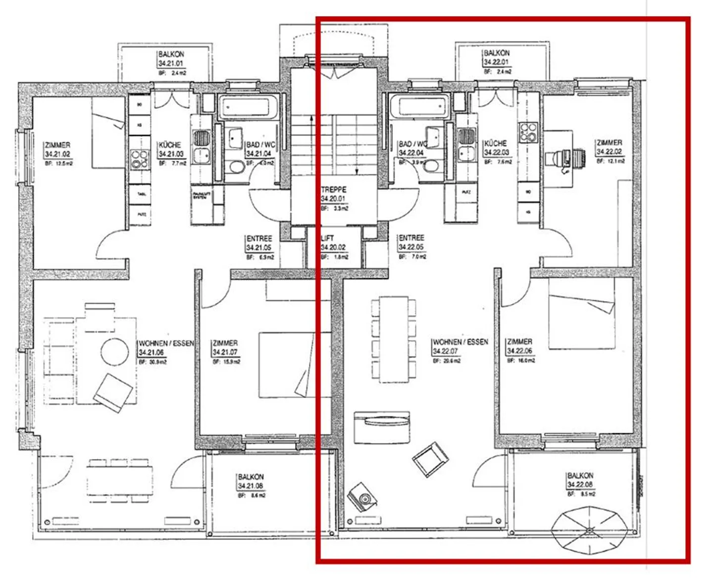 Spacious, bright apartment in the Moosmatt district - Photo 12 of 12