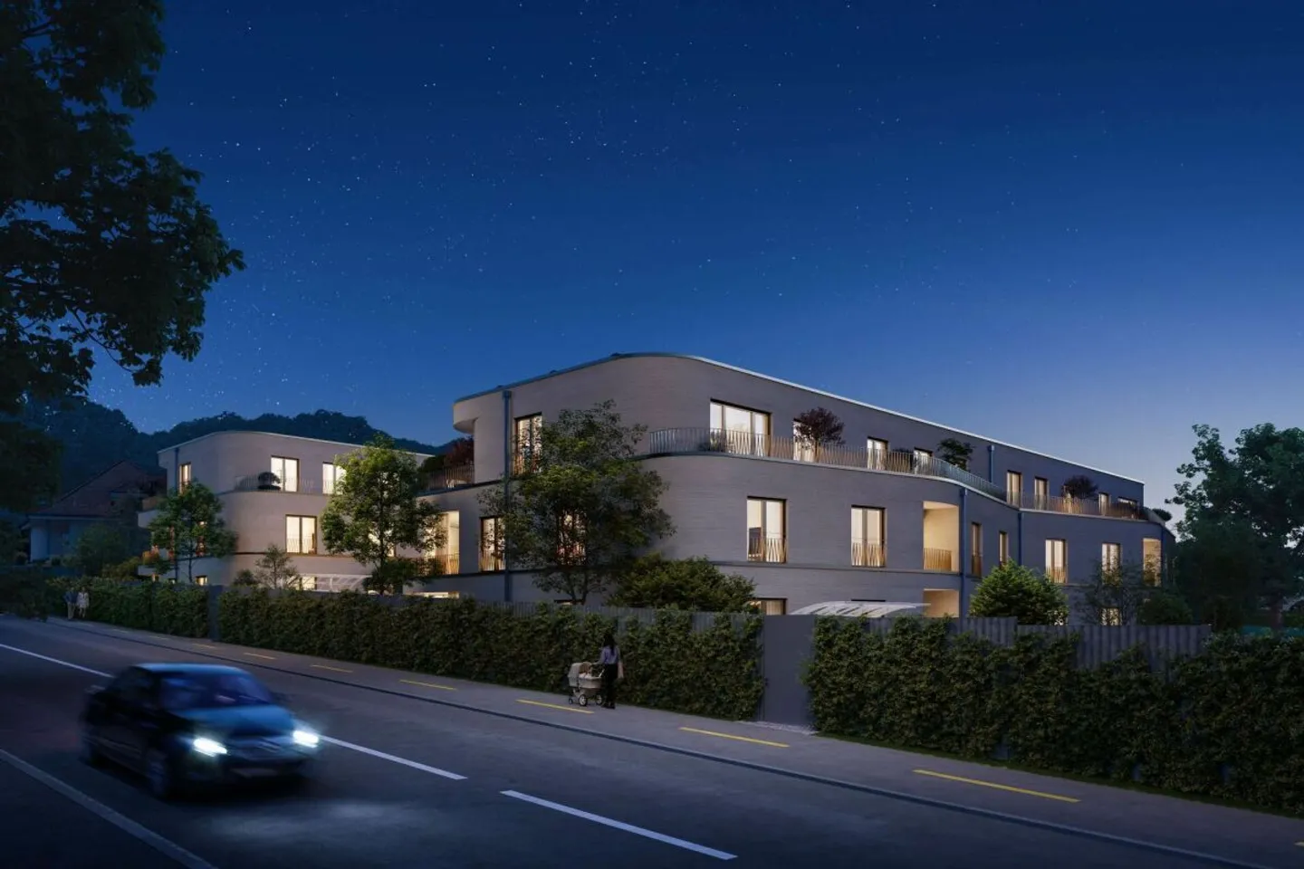 Newly built south-facing, spacious 3.5-room apartment on the 1st floor - Lin... - Photo 3 of 5