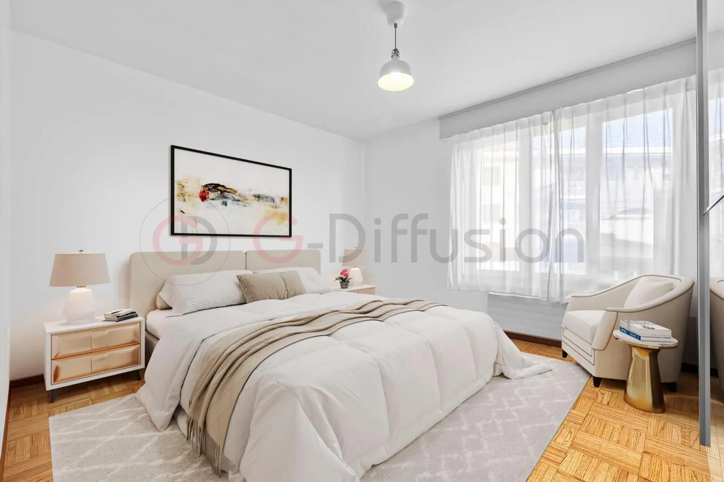 Geräumige Wohnung mit Panoramablick auf den Genfersee und die Lavaux-Region. - Foto 6 von 15