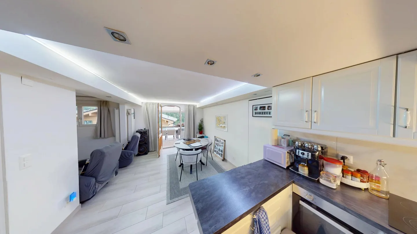 Wunderschönes Chalet mit 5,5 Zimmern und Panoramablick in einer Zweitwohnung - Foto 10 von 38