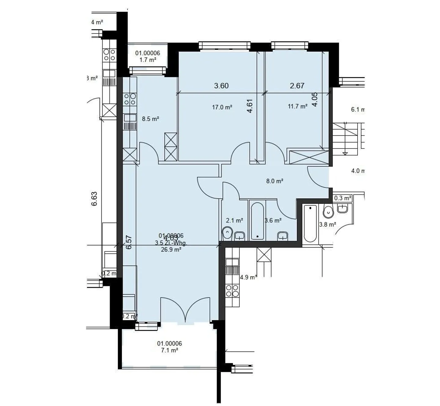 Charmante Wohnung in St.Gallen - Foto 9 von 9