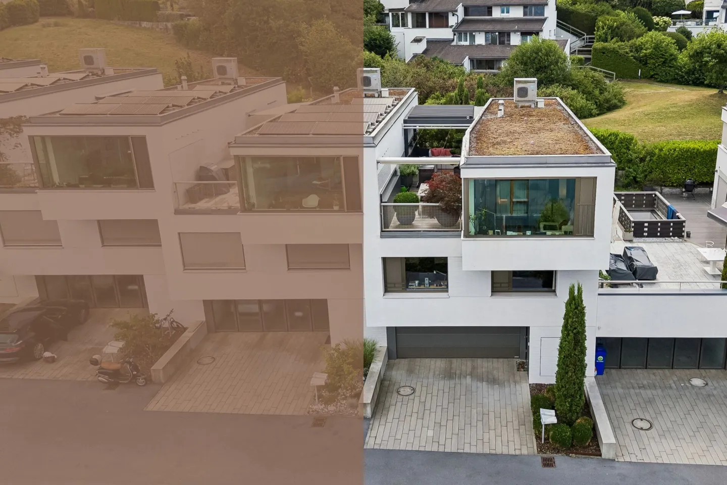 Attraente casa a schiera angolare di 5,5 stanze con vista sul lago e grande terrazza - Foto 1 di 15