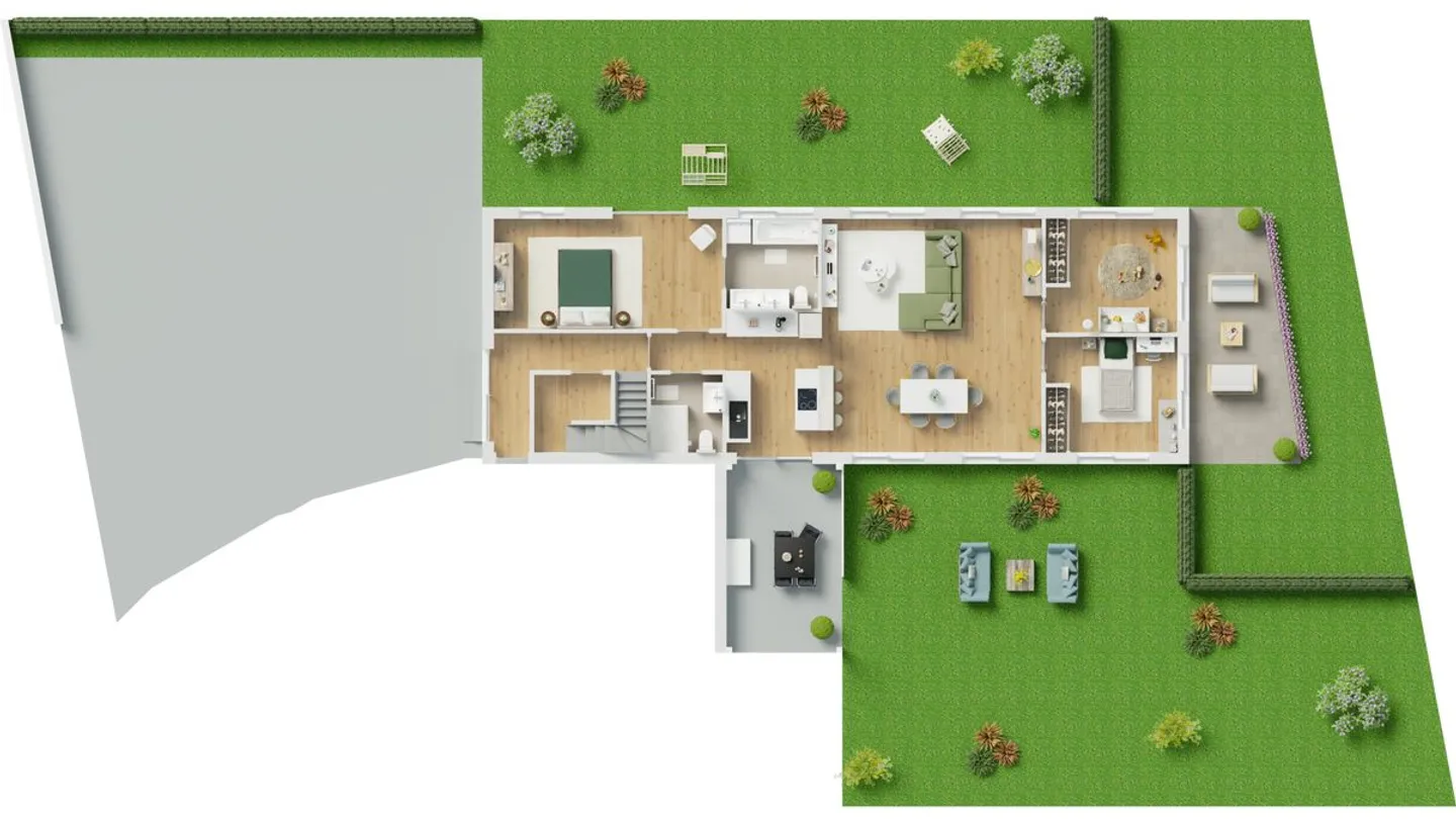 Appartamento ristrutturato di 4,5 locali con grande giardino privato - Foto 8 di 9