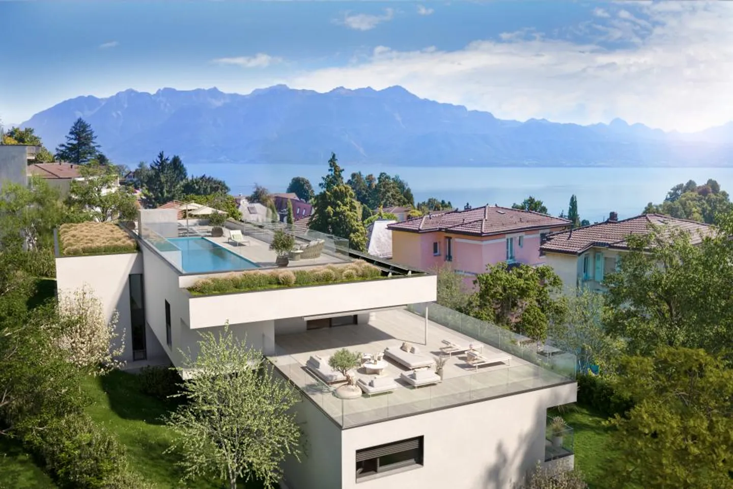 GARDEN LEVEL OF PRESTIGE, QUIET IN LUTRY! - Photo 2 of 5