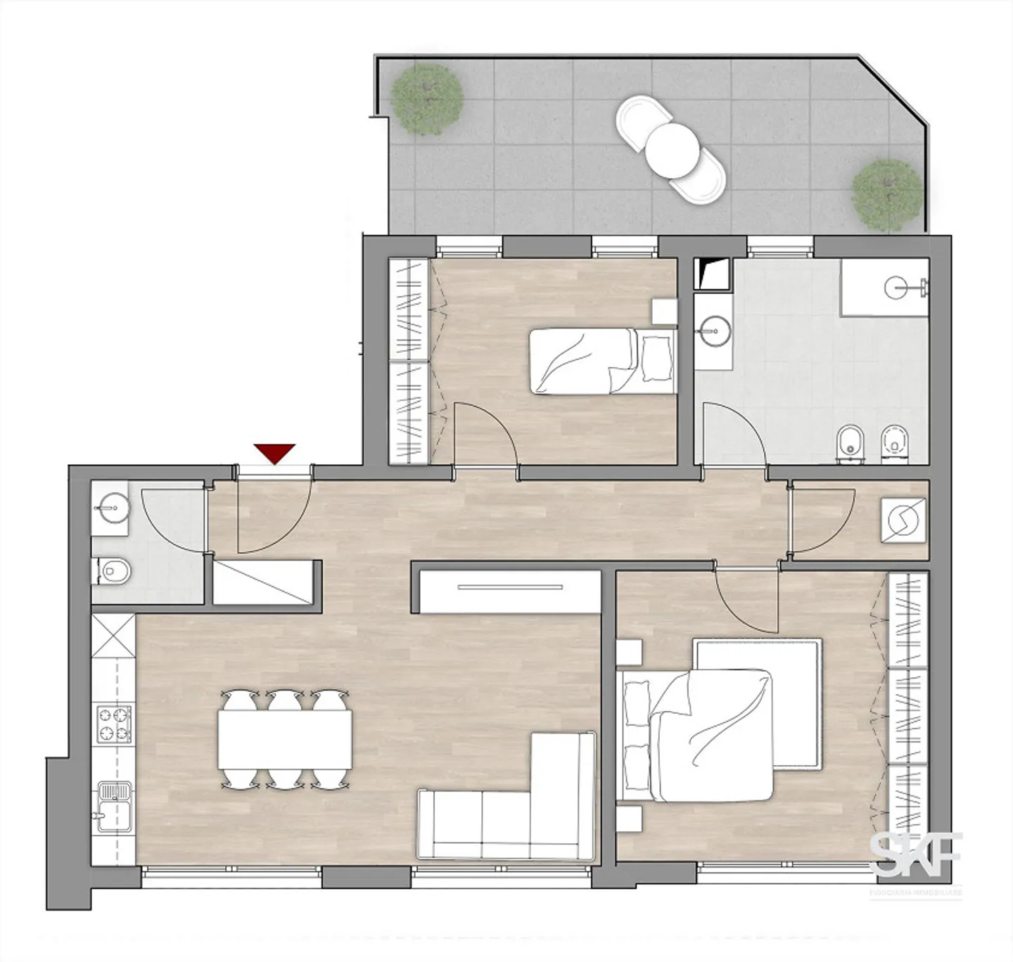 NOVAZZANO - NEW 3.5 ROOMS WITH OPEN VIEW - Photo 11 of 11