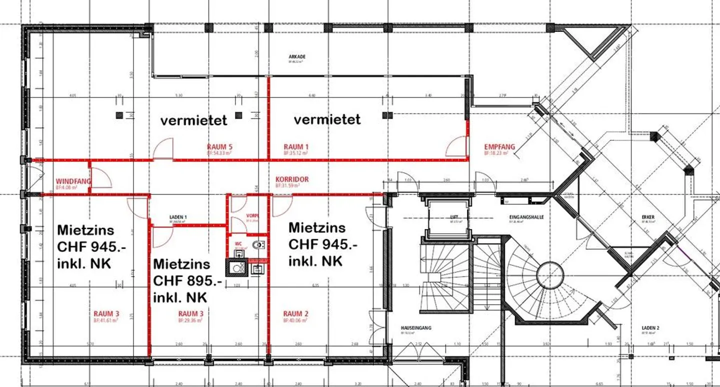 Gewerbe und Büroflächen im Herzen von Therwil - Foto 6 von 6