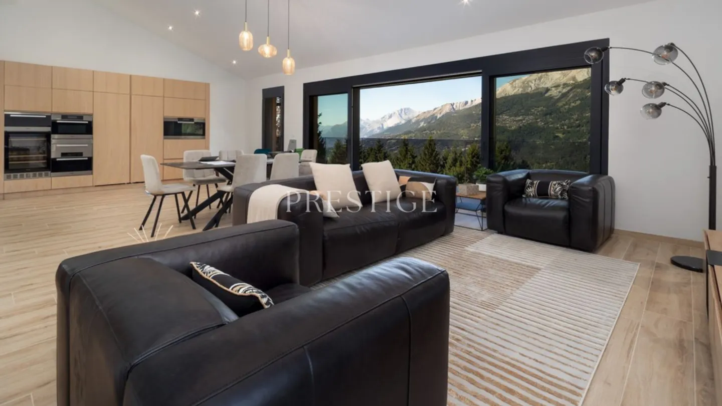 Chalet Star of the Snow: Alpine charm and exceptional panoramic view - Photo 4 of 15