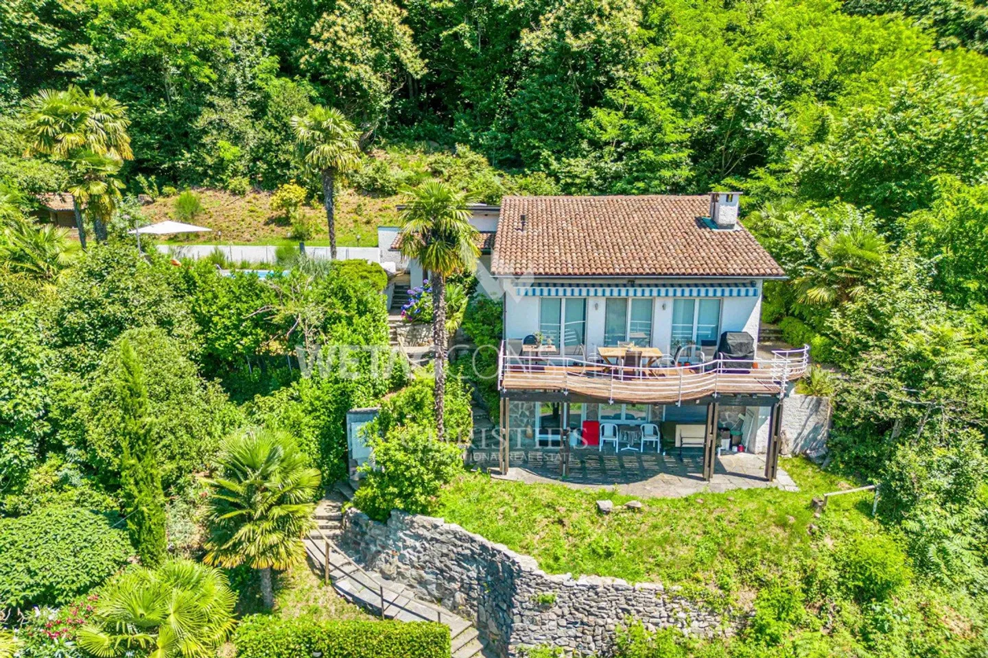 Incantevole villa di piccole dimensioni con piscina all'aperto, vista lago a Montagnola in vendita - Foto 12 di 13