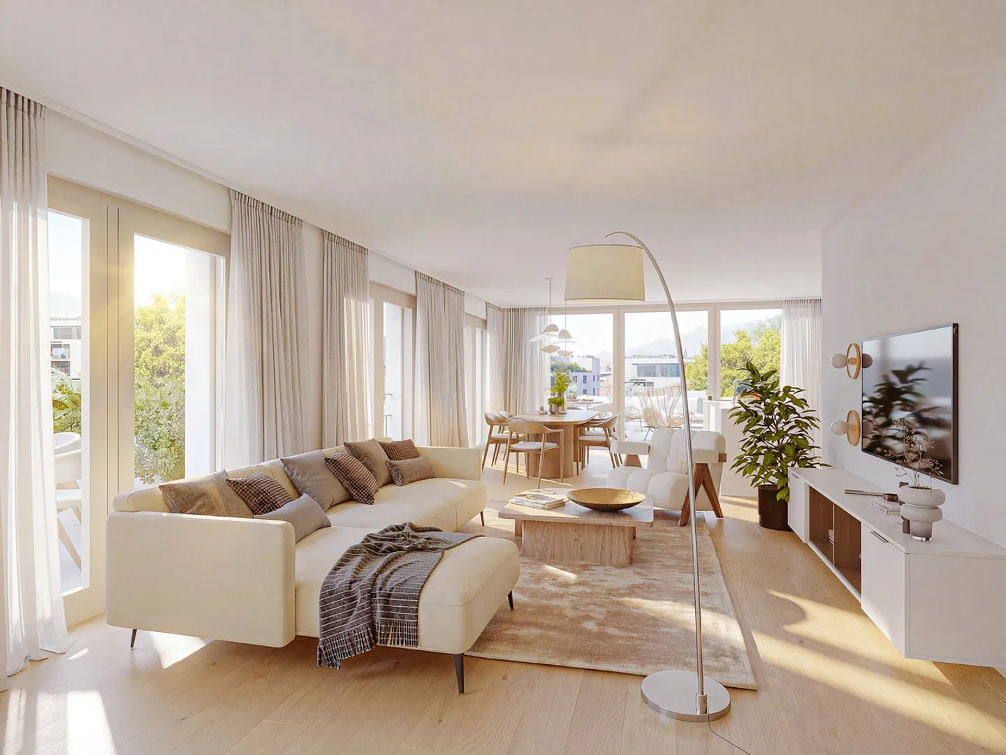 Modernes Attika-Wohnung in Seon - Foto 3 von 11